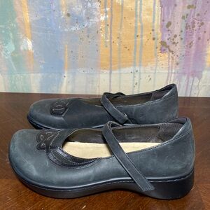 NAOT Bluegill  Black Raven Mary Jane  Leather Nubuck Women’s size 37/ US 6.5